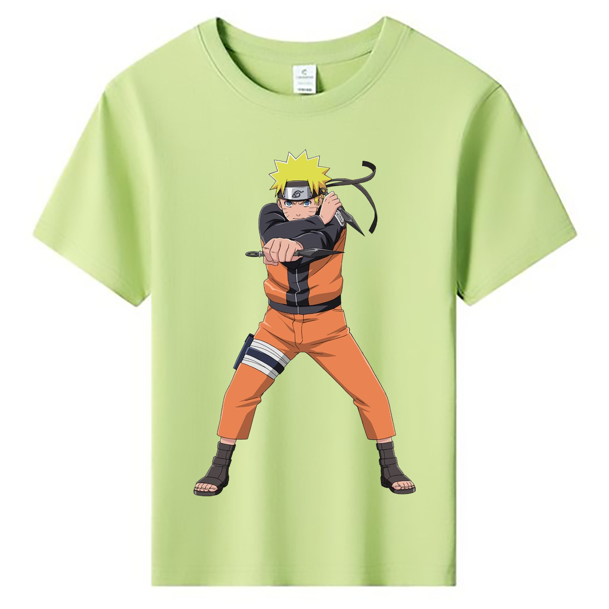 （画像用） NARUTO -ナルト- うずまき ナルト Uzumaki Naruto 綿100％キッズTシャツ（フロントプリント）